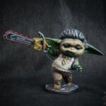 Alien from a galaxy far away X Leatherface Grogu the Child Mashup Large 6"+ Figurine