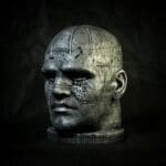 An Alien Temple Hall Head Statue Sculpture Fan Art