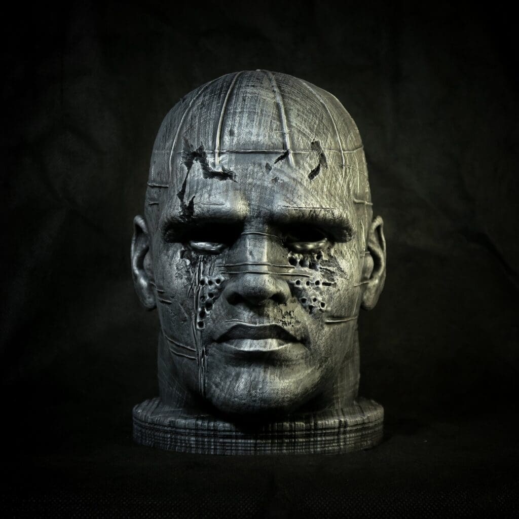 An Alien Temple Hall Head Statue Sculpture Fan Art - Jay Bart Creations