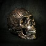 Cyber Skull *Life Size* Hand-painted Cyborg Skull