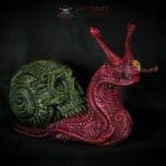 Snail Skull Sculpture - Intricately Designed Resin Art Piece