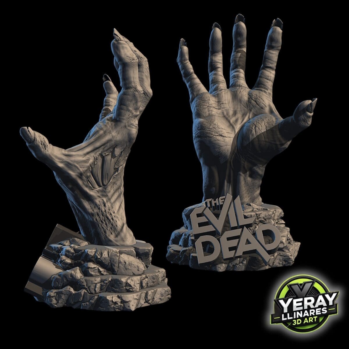3D model of sinister hands, The Evil Dead.