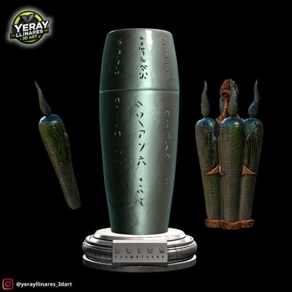 3D model of alien artifact from 'Prometheus' movie.